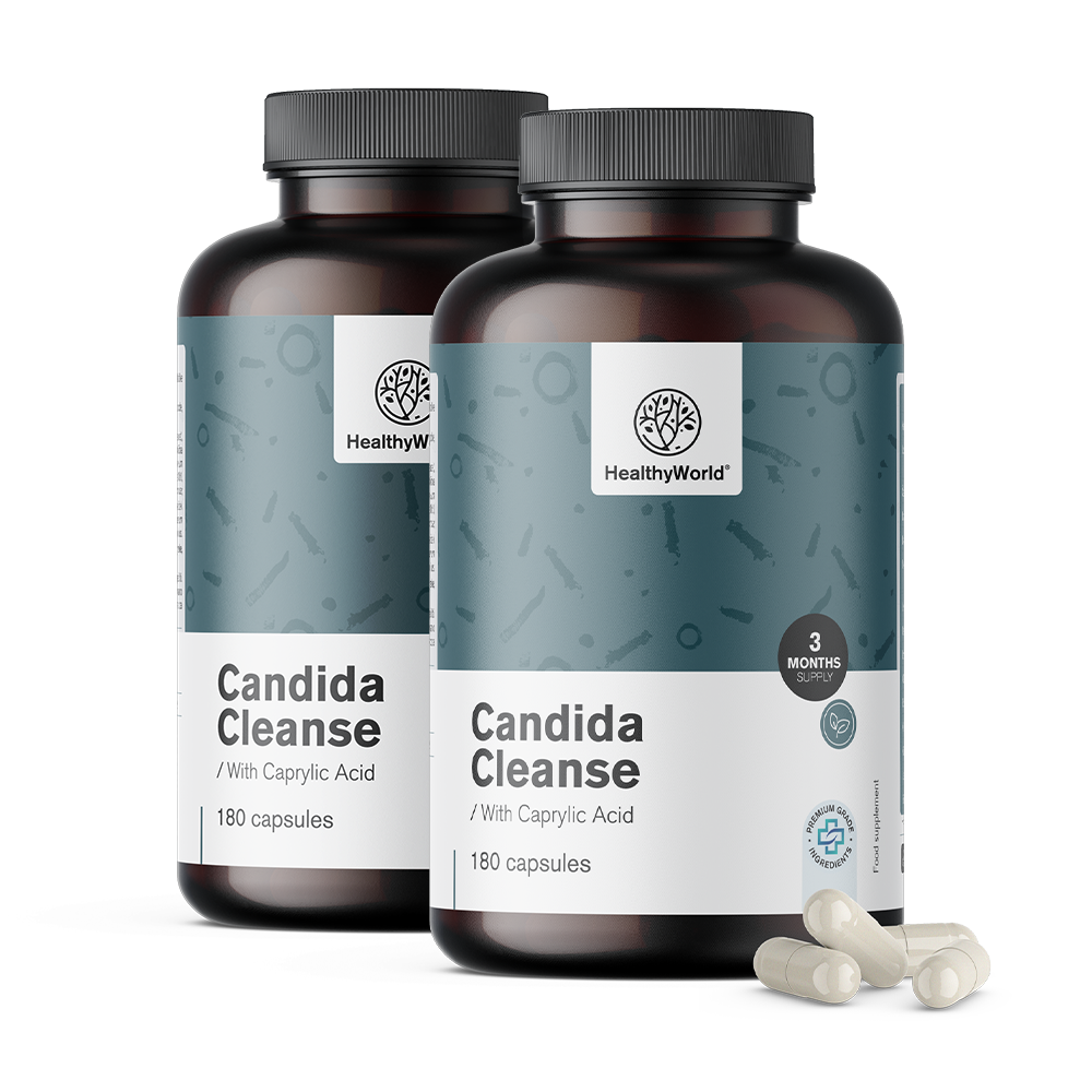 Candida Cleanse z Lactobacillus acidophylus in Bifidobacterium bifidum