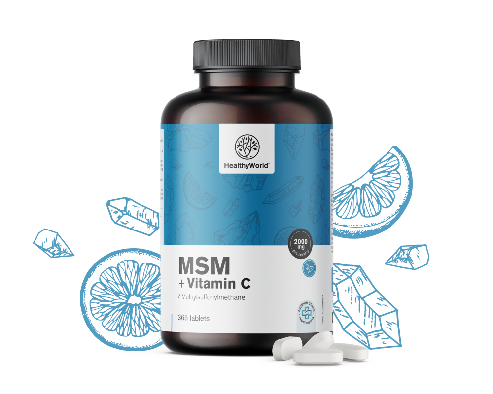MSM 2000 mg – z vitaminom C