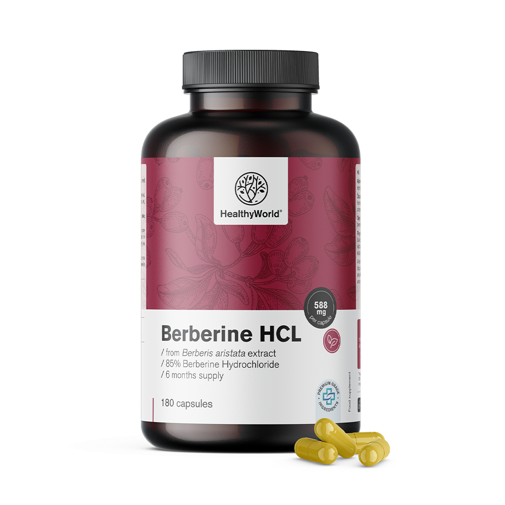 Berberin HCL 500 mg  iz izvlečka Berberis aristata