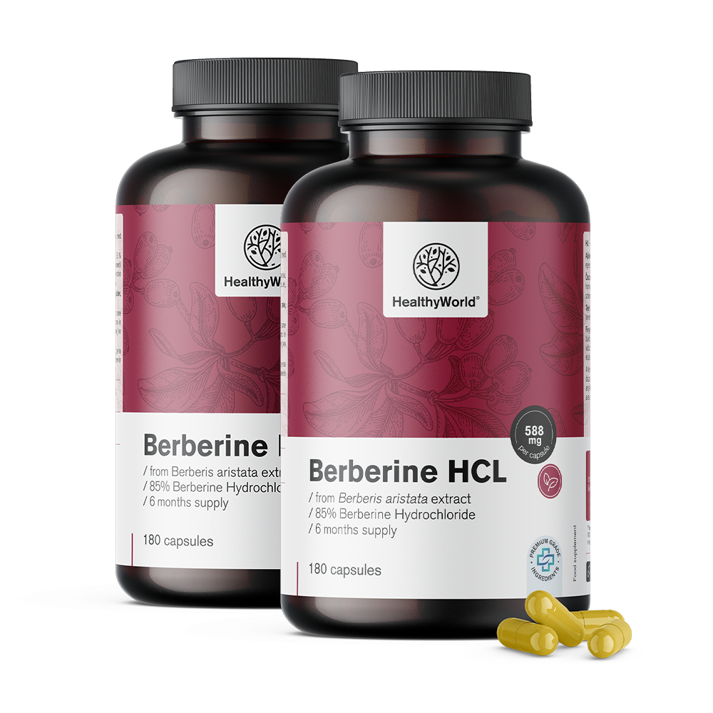 Berberin HCL 500 mg  iz izvlečka Berberis aristata