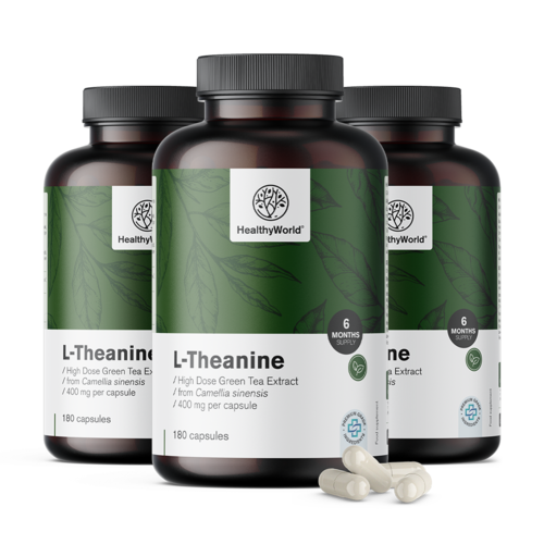 3x L-Teanin 400 mg, skupaj 540 kapsul