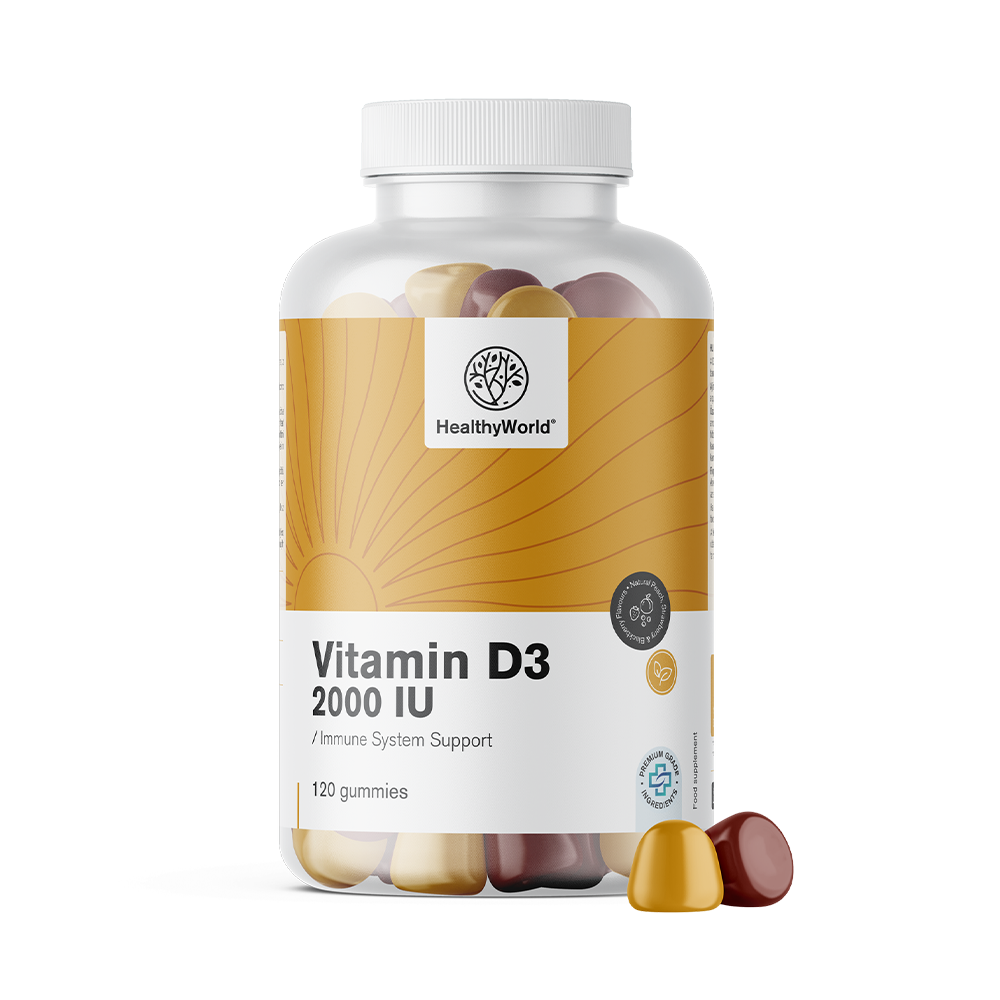 Vitamin D3 2000 i.e. v obliki gumijev