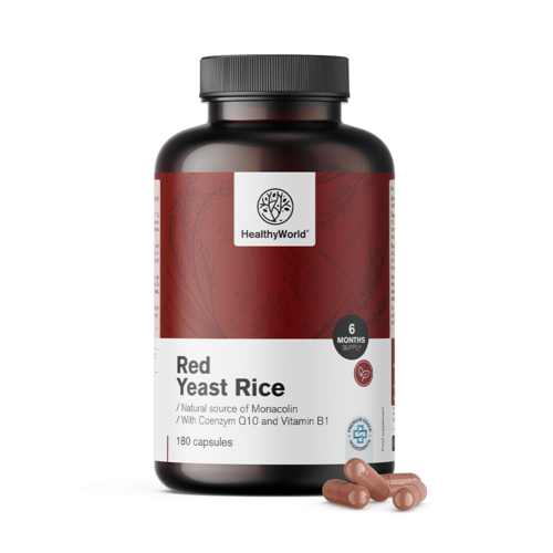 Rdeč kvasni riž 250 mg, 180 kapsul