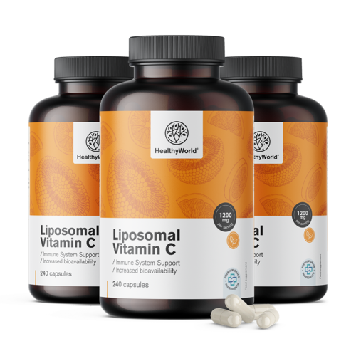 3x Liposomski vitamin C 1200 mg, skupaj 720 kapsul