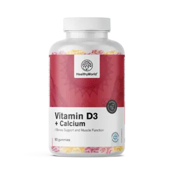 Vitamin D3 + Kalcij, 60 gumi bonbonov