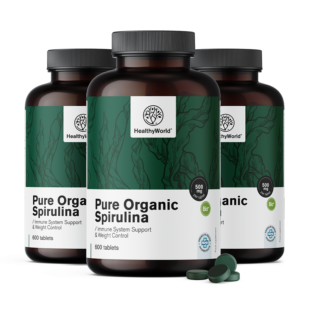 BIO Spirulina 500 mg v tabletah