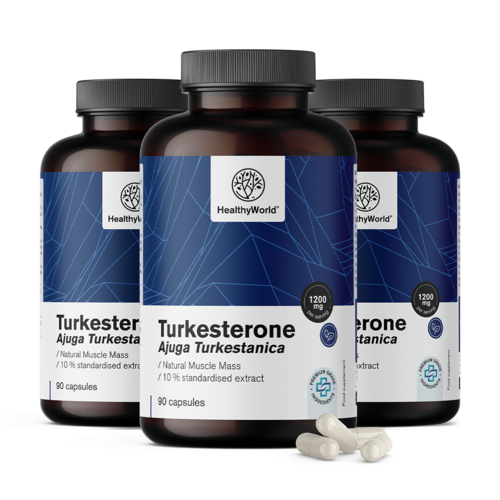 3x Turkesteron 1200 mg, skupaj 270 kapsul