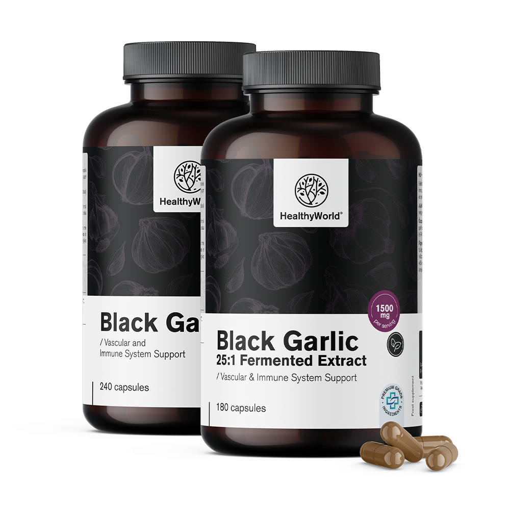 Črni česen 1500 mg v kapsulah