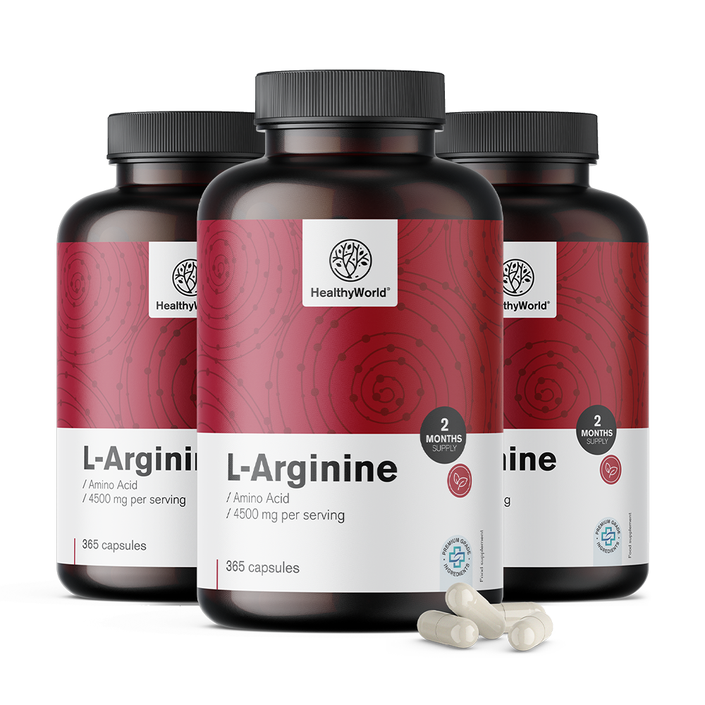 L-arginin 4500 mg v kapsulah