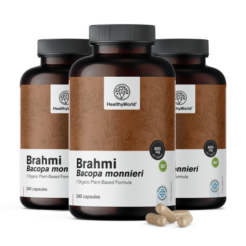 3x Brahmi 600 mg, skupaj 720 kapsul
