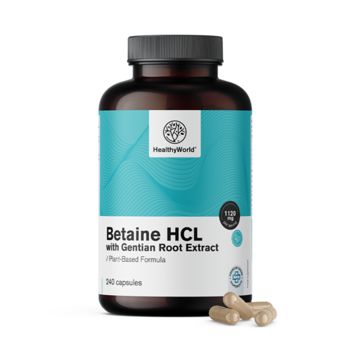 Betain HCL 1120 mg, 240 kapsul