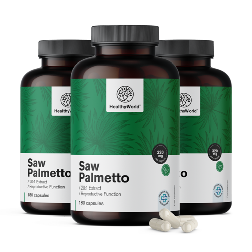 3x Saw Palmetto – Grmičasta palma 320 mg, skupaj 540 kapsul