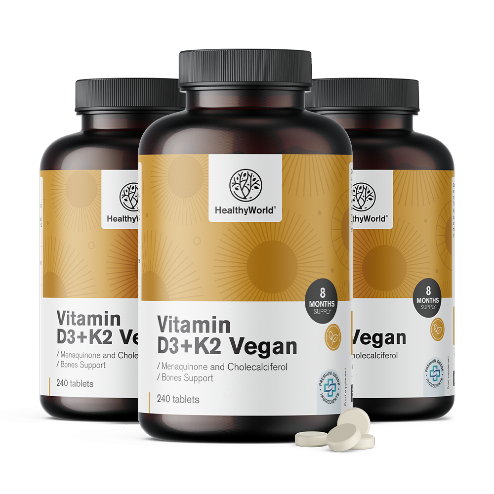 Vegánske vitamíny D3+K2