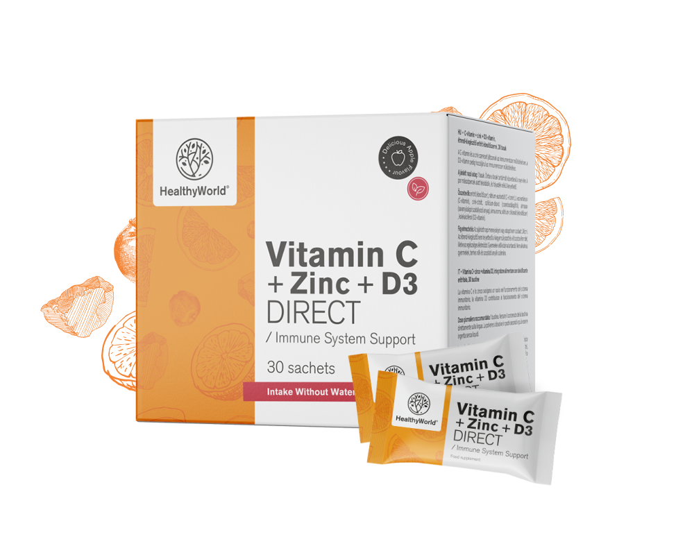 Vitamin C 500 + Cink + D3 DIRECT