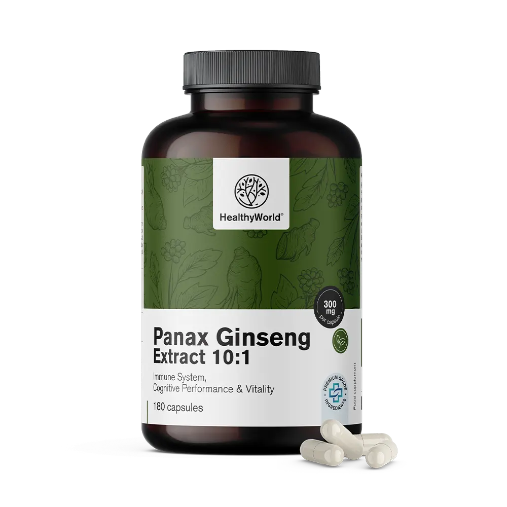 Panax Ginseng 300 mg – izvleček ginsenga 10:1 v kapsulah