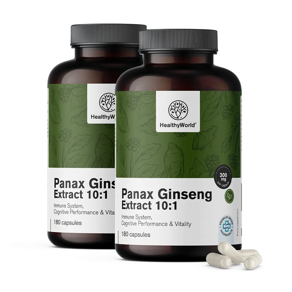 Panax Ginseng 300 mg – izvleček ginsenga 10:1 v kapsulah