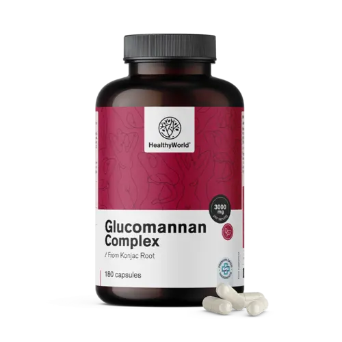 Glukomanan kompleks 3000 mg, 180 kapsul