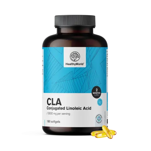 CLA 3000 mg – konjugirana linolna kislina, 180 mehkih kapsul