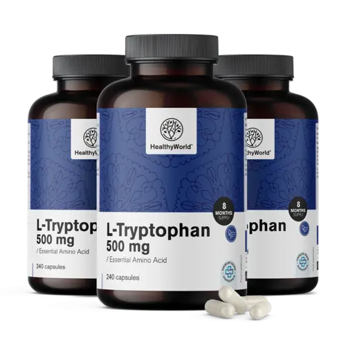 3x L-Triptofan 500 mg, skupaj 720 kapsul