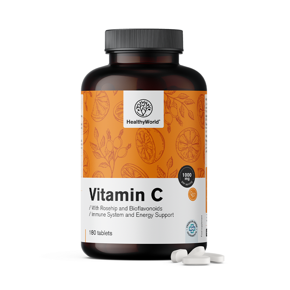 Vitamin C 1000 mg – s šipkom in bioflavonoidi