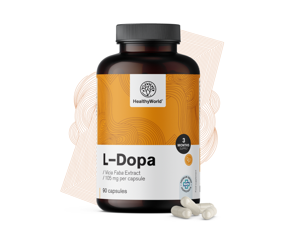L-dopa 105 mg – iz izvlečka boba