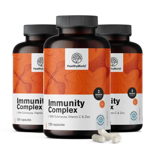 3x Immunity kompleks – za imunski sistem, skupaj 360 kapsul