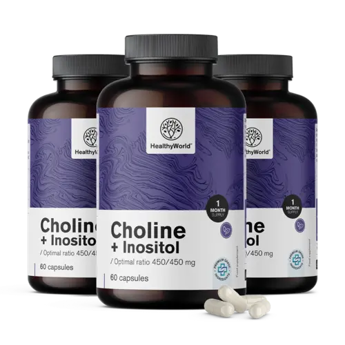 3x Holin-inozitol 450/450 mg, skupaj 180 kapsul