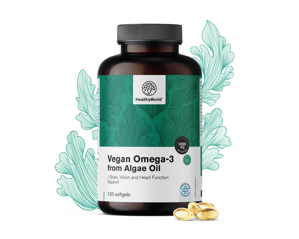 Veganska omega-3 1000 mg – iz alg