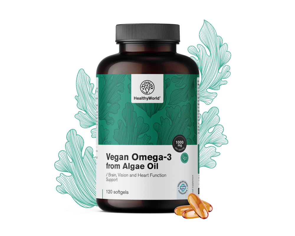 Veganska omega-3 1000 mg – iz alg