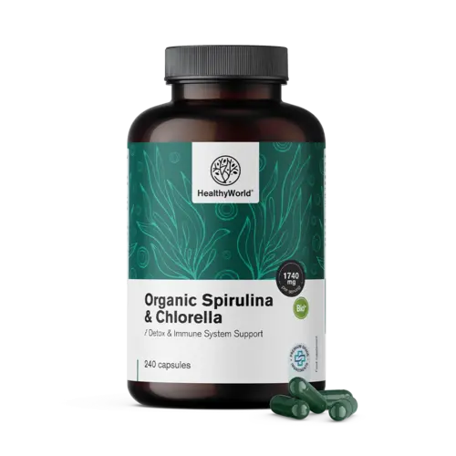 Spirulina in chlorella 1740 mg, 240 kapsul