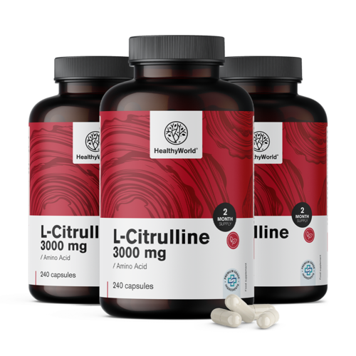 3x L-citrulin 3000 mg, skupaj 720 kapsul