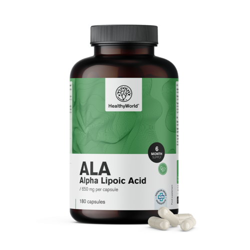 ALA – alfa lipoična kislina 650 mg, 180 kapsul