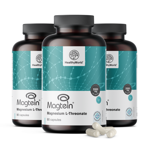 3x Magnezijev L-treonat Magtein® 2000 mg, skupaj 270 kapsul