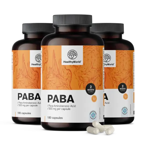 3x PABA 500 mg, skupaj 540 kapsul
