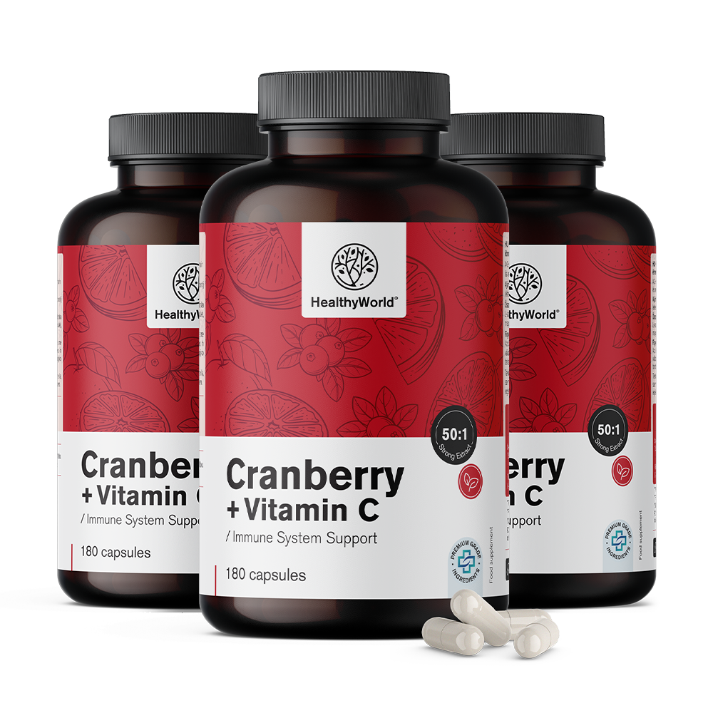 Izvleček brusnice z vitaminom C
