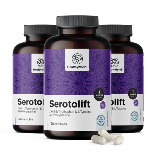 3x Serotolift – podpora serotoninu, skupaj 360 kapsul