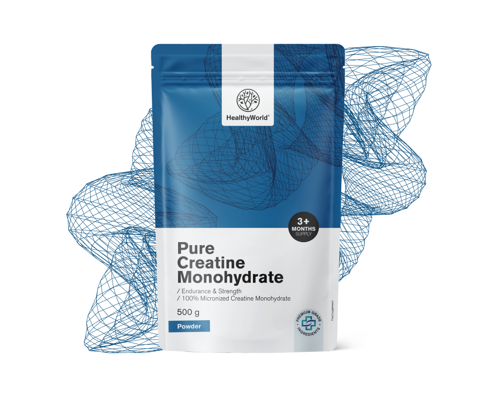 Pure kreatin monohidrat v prahu