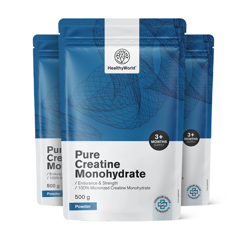 Pure kreatin monohidrat v prahu