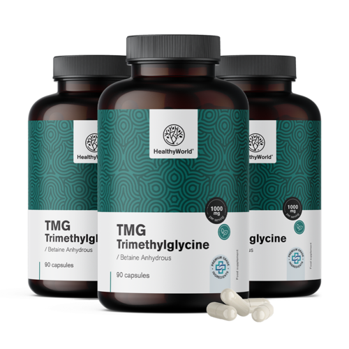 3x TMG – Trimetilglicin, skupaj 270 kapsul